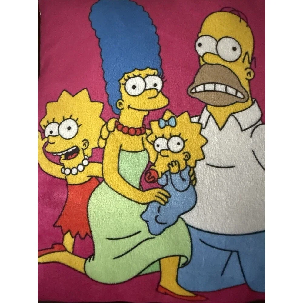 The Simpson Throw Pillow Cushion Homer Marge Bart Lisa And Maggie. Matt Groening